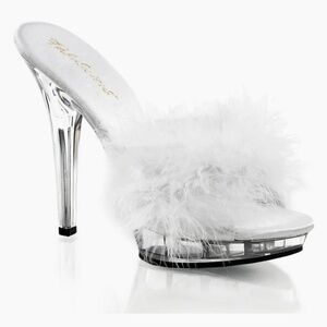 Faux Fur Pleaser Heels